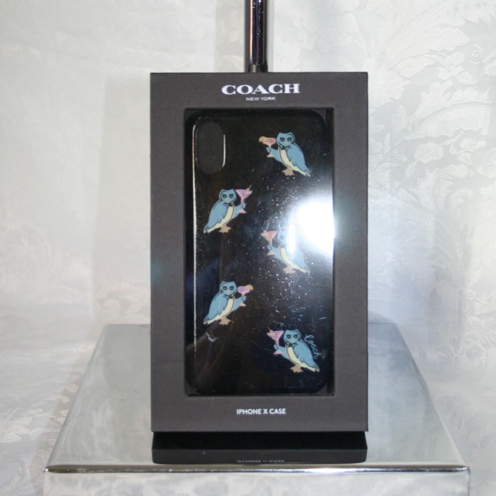 COACH OWLTINY IPHONE X CASE BLACK 39326